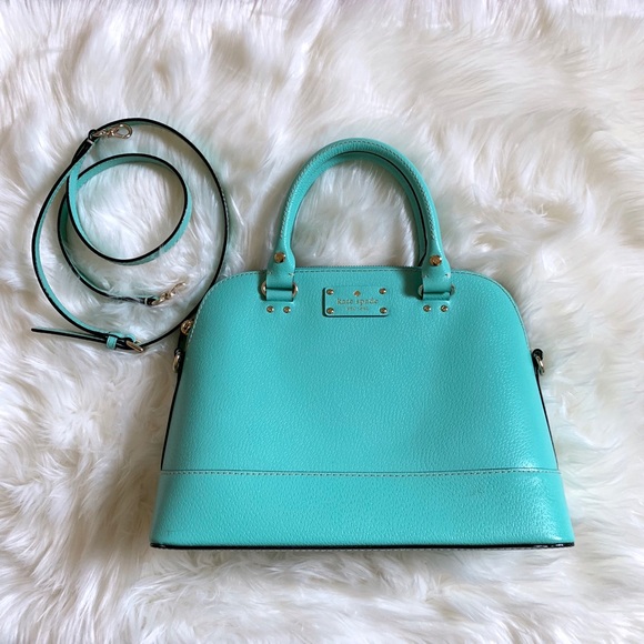 kate spade Handbags - Kate Spade Wellesley Rachelle Turquoise Satchel